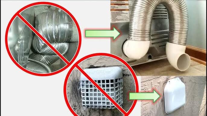 10 Essential Dryer Cleaning Tips to Prevent Fires and Boost Efficiency 3 Dryer cleaning vent routing diagram for optimal airflow